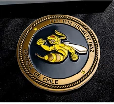 3D 디자인 40주년 기념품 금속 동전